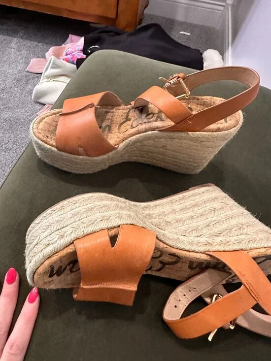 Sam Edelman Maura Espadrille Wedge Sandals 8.5 - Picture 8 of 10